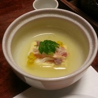 網元本館 - 先付　かに蒸し豆腐旨味先付。