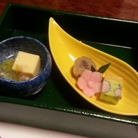 網元本館 - 前菜　季節の三味盛り。