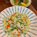 PASTAわざや - 牡蠣の生海苔ゆずこしょう風味