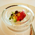 生ハムとクスクス