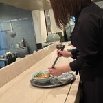 オーパス ワン - 一品でオーダーした　麻婆豆腐も　取り分けして下さいました‼️