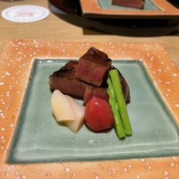 高麗橋 吉兆 なんばダイニングメゾン店 - 「焼き物」近江牛の炭火焼き 2023‎年‎7‎月