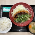 Katsuya - ネギ味噌チキンカツ定食¥825