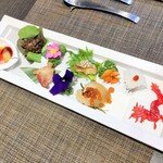 HIROAKI - 前菜盛り合わせ彩り鮮やかな鳳凰