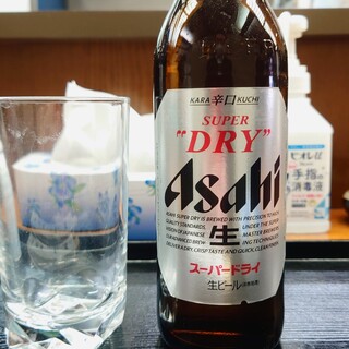 Tamaya - ビール (小瓶)、300円。