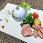 創作四川料理 廣明 - 樽前湧水豚＆鴨肉低温調理ロースト
