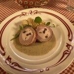 ビストロ ダ アンジュ - 豚肉のキノコソース