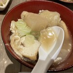 音鶏家 - 牛スジと大根の煮込み（470円）