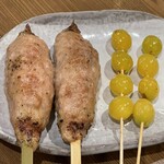 炭火焼鶏ことり - つくね　ぎんなん