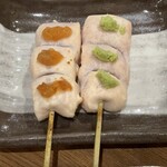 炭火焼鶏ことり - ささみ　梅、わさび