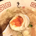 中華そば きび - 玉子2分割