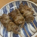 やきとり能勢 - かわ(塩)。