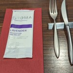 Osteria Falco - このおしぼりの香りが大好き