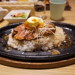 Gudo rakku - 鉄板ステーキ丼②