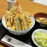 天ぷら割烹 いけだ - 天丼¥1000