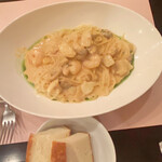 タベルナ・ポルポーレ - エビのクリームパスタだったかな？