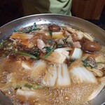 仙台名物 牛タン せり鍋 全席個室居酒屋 やぐら - せり鍋の完成です！