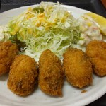 たかお食堂 - カキフライ定食