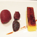 イル プレージョ - 濃厚プリンと無花果のジェラート