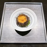 naoto.K - ウニとキャロットムース スコッチウイスキーフランベ