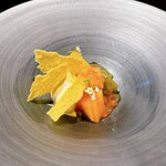 naoto.K - 栃木県産愛宕柿 オリーブの葉のジュレ