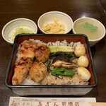 鳥ぎん - 焼とり重　¥1,000