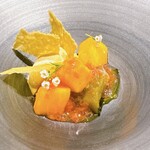 naoto.K - 栃木県産愛宕柿 オリーブの葉のジュレ