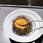 naoto.K - ウニとキャロットムース スコッチウイスキーフランベ