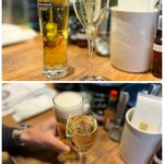VIGO OYSTERBAR - ビールとスパークリングワインで乾杯♪(*^^)o∀*∀o(^^*)♪