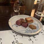 たでの葉 - 鴨ロースとおねぎ