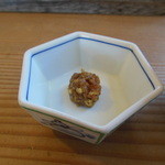 手打そば ながいけ - この蕎麦味噌が、旨い！写真からも判る豊かな蕎麦の実は蕎麦への期待が高まる