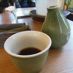 手打そば ながいけ - この蕎麦とよく合う角が無い丁度いい塩梅のつけ汁