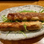 つどい家 - 鴨つくね串焼き 380円。