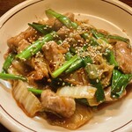 遊酒食堂 宇都宮 - 豚あばら肉のオイスター炒め ちょい中華風(700円)