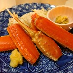 北新地 湯木 本店 - 鳥取県の松葉ガニめちゃめちゃ美味しい。