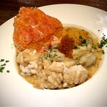 Luxurious seafood risotto