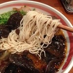 Makotoya ramen ten - 麺のアップ