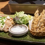 九州魂 - 唐揚げ、公魚フライ