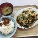 波止場食堂 - 野菜炒め定食６００円