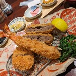 とんかつ和幸 匠庵 - ひと口ヒレカツ、エビフライ、和牛メンチカツ