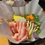 Sakuramasamune Kinenkan Sakuraen - 季節の小鍋（神戸ポークのみぞれ鍋）