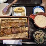 Hyourokutei - 鰻重並と麦とろろセット