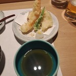 SUSHI-UOICHI - 天ぷらの盛り合わせ。