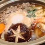 ぶに家 盛たに - 肉鍋うどん(わかめ抜き)1,500円税込