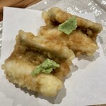 しんのすけ - 穴子天わさび正油