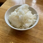 麺処 いち林 - ライス　こちらも私の注文