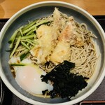 柏庵 - 鱧ちくわ天の冷たい蕎麦