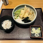 柏庵 - 鱧ちくわ天の冷たい蕎麦