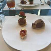 MAISON MARUNOUCHI - - パンプキンアランチーニ　チョリソー アイオリ - いくらのタルト　豆腐　リコッタ - マルノウチソーセージロール