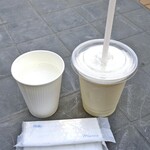 キッチンかわせみ - ドリンク写真:豆乳（Ｍサイズ）＆ 豆乳スムージー